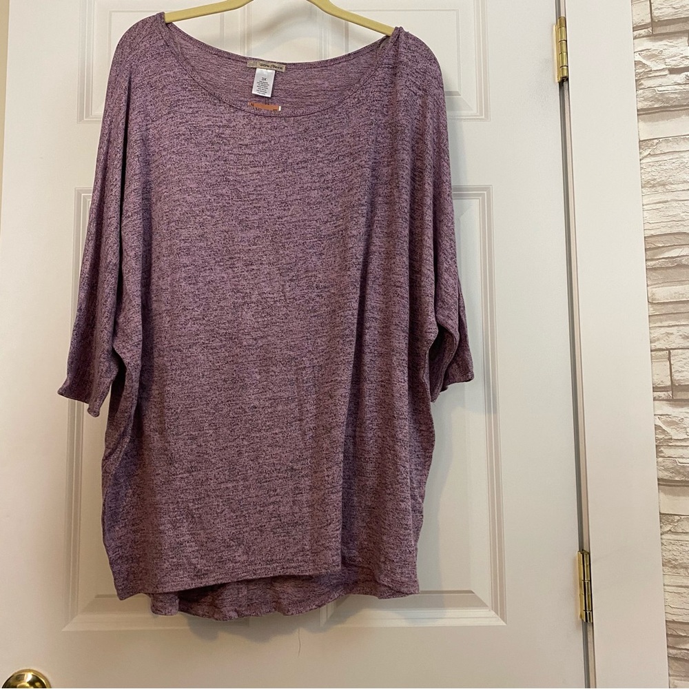 3/4sleeve tunic - 3x